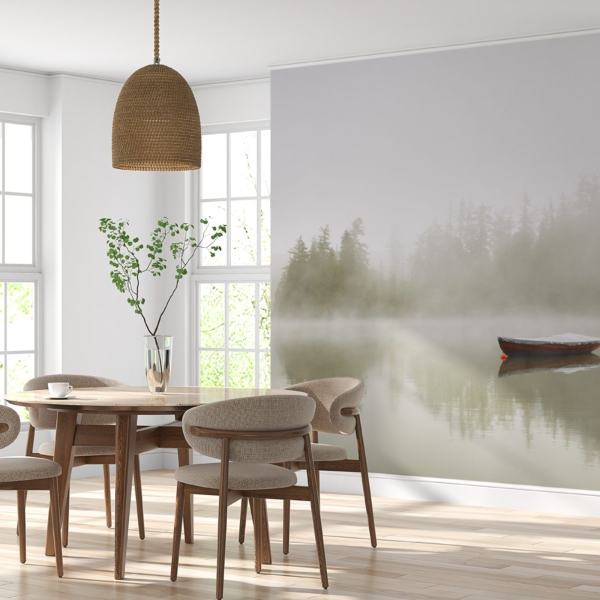 Fototapete Boot auf einem See