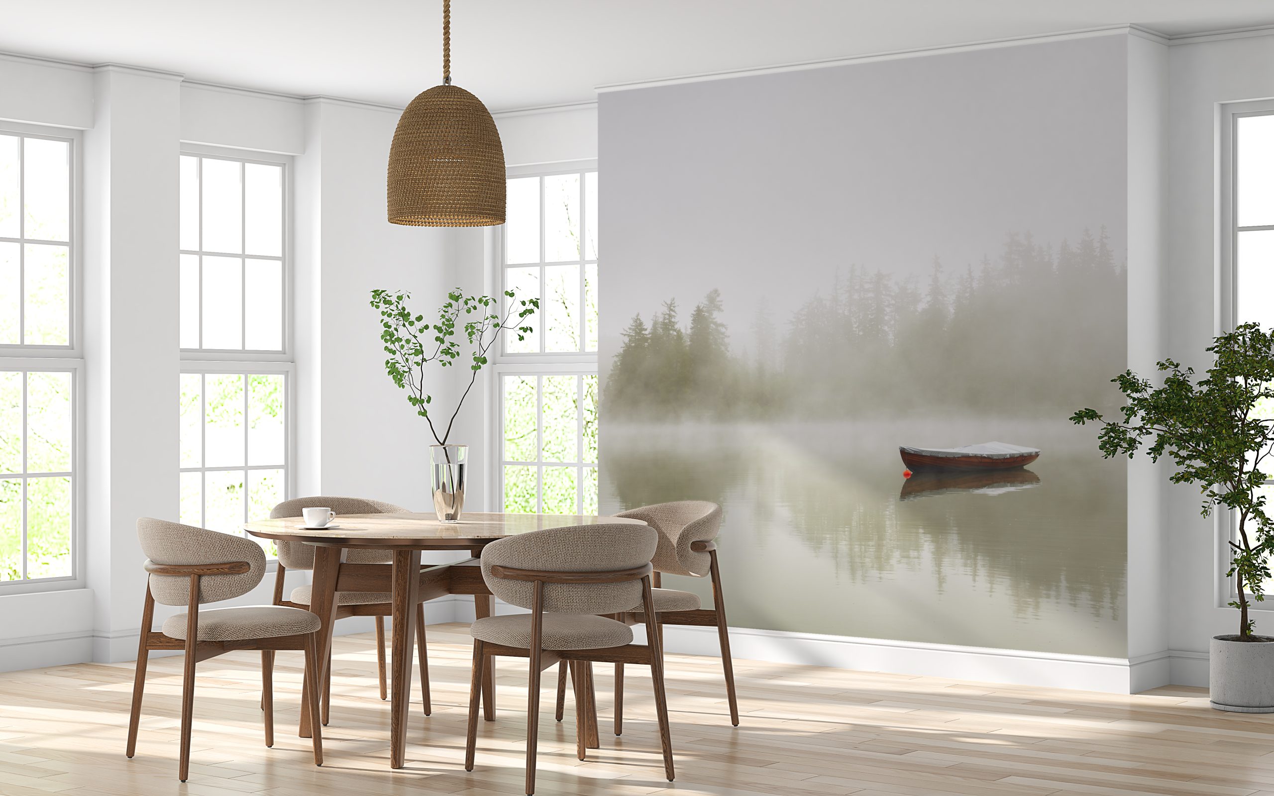 Fototapete Boot auf einem See