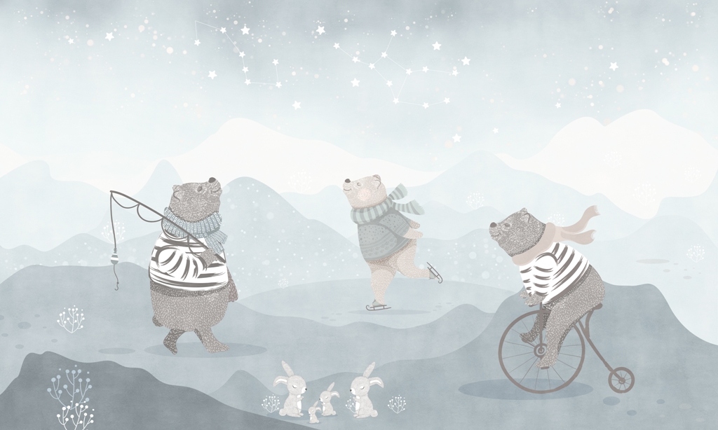 Fototapeta-Misie-w-Szalikach_2241756987-1