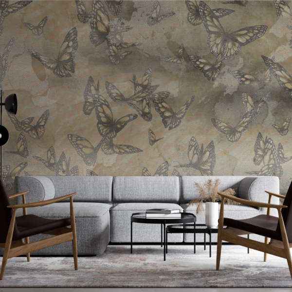 Wandbild Schmetterlinge im Flug
