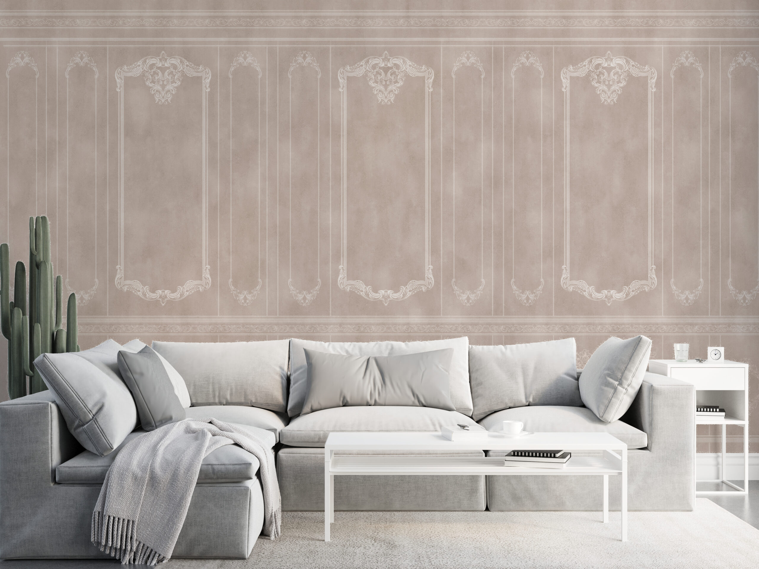 Wandmalerei eines Löwenmauls