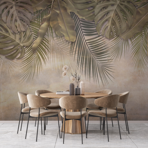 Wandbild Tropisches Motiv in warmem Licht