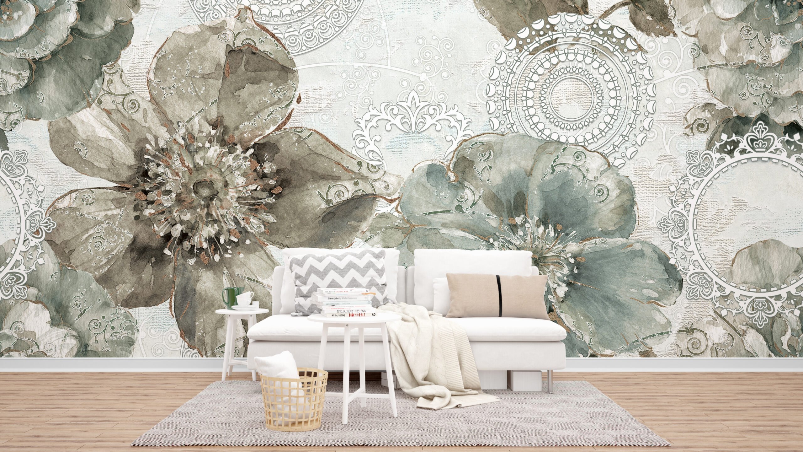 Fototapete Blume Mosaik