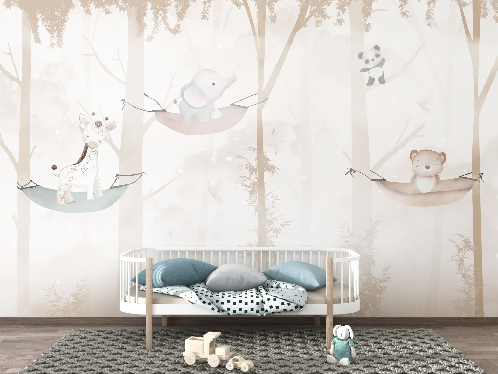 Wandmalerei auf einer Hängematte