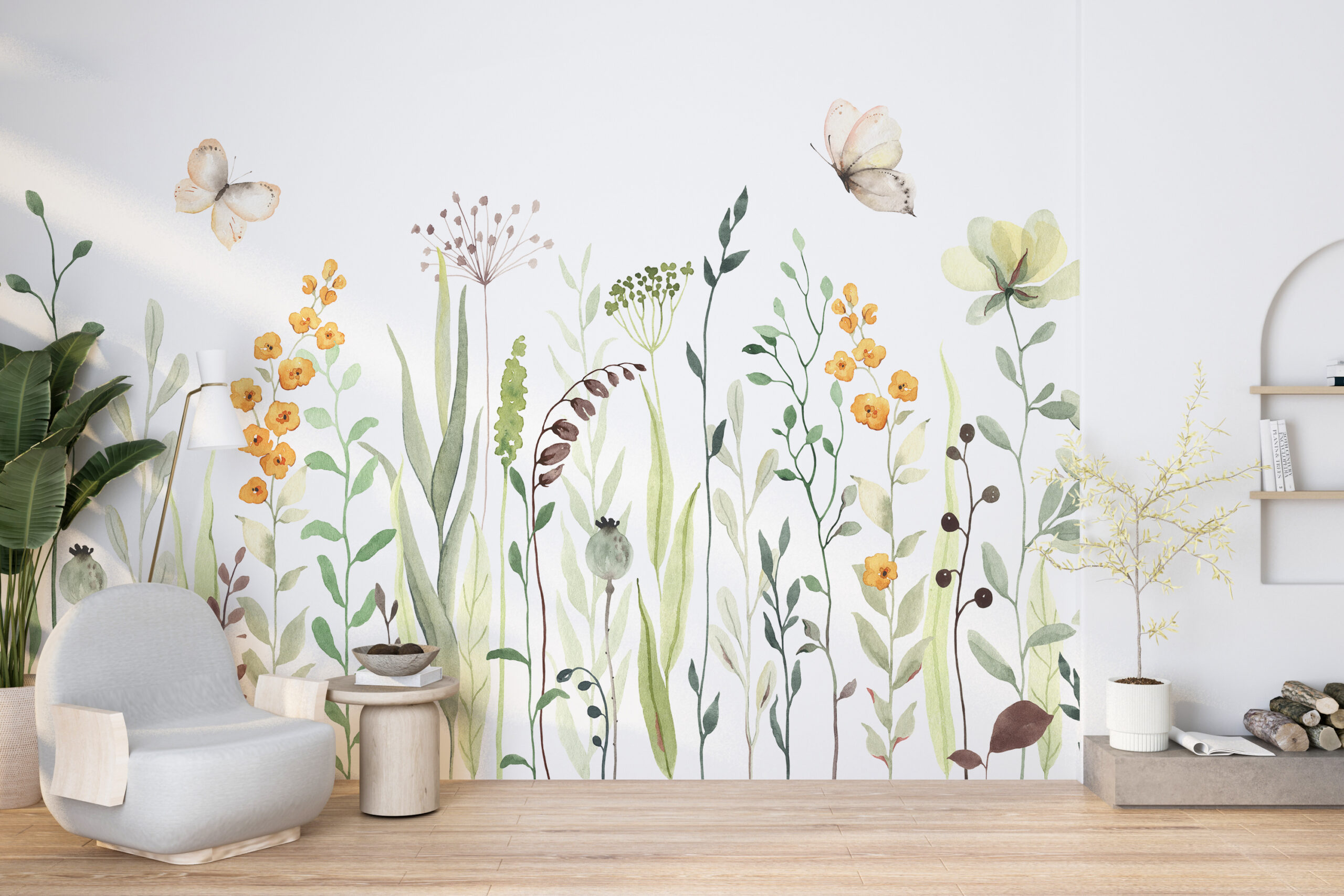 Wandmalerei auf einer Wiese