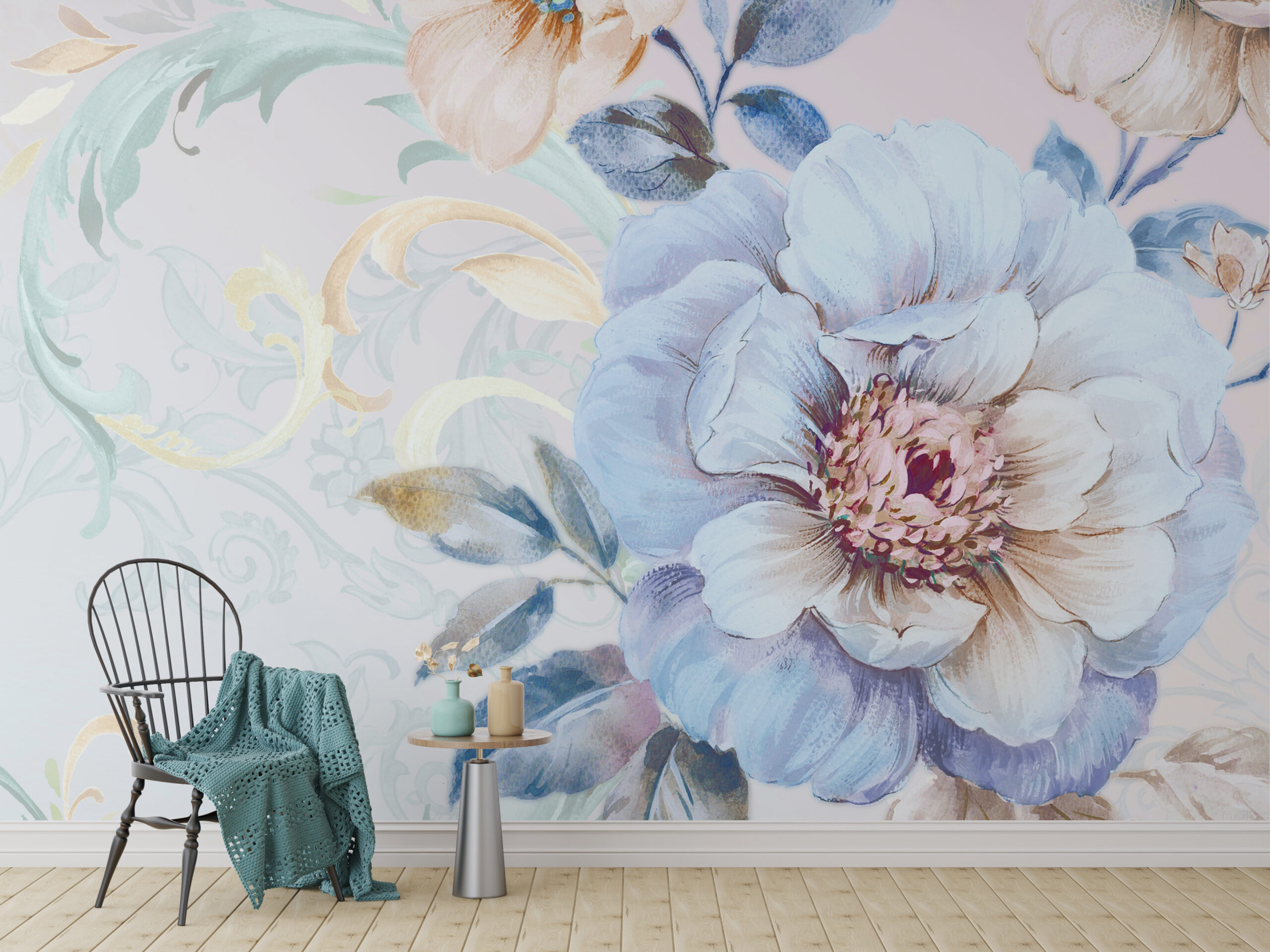 Fototapete Blaue Blume