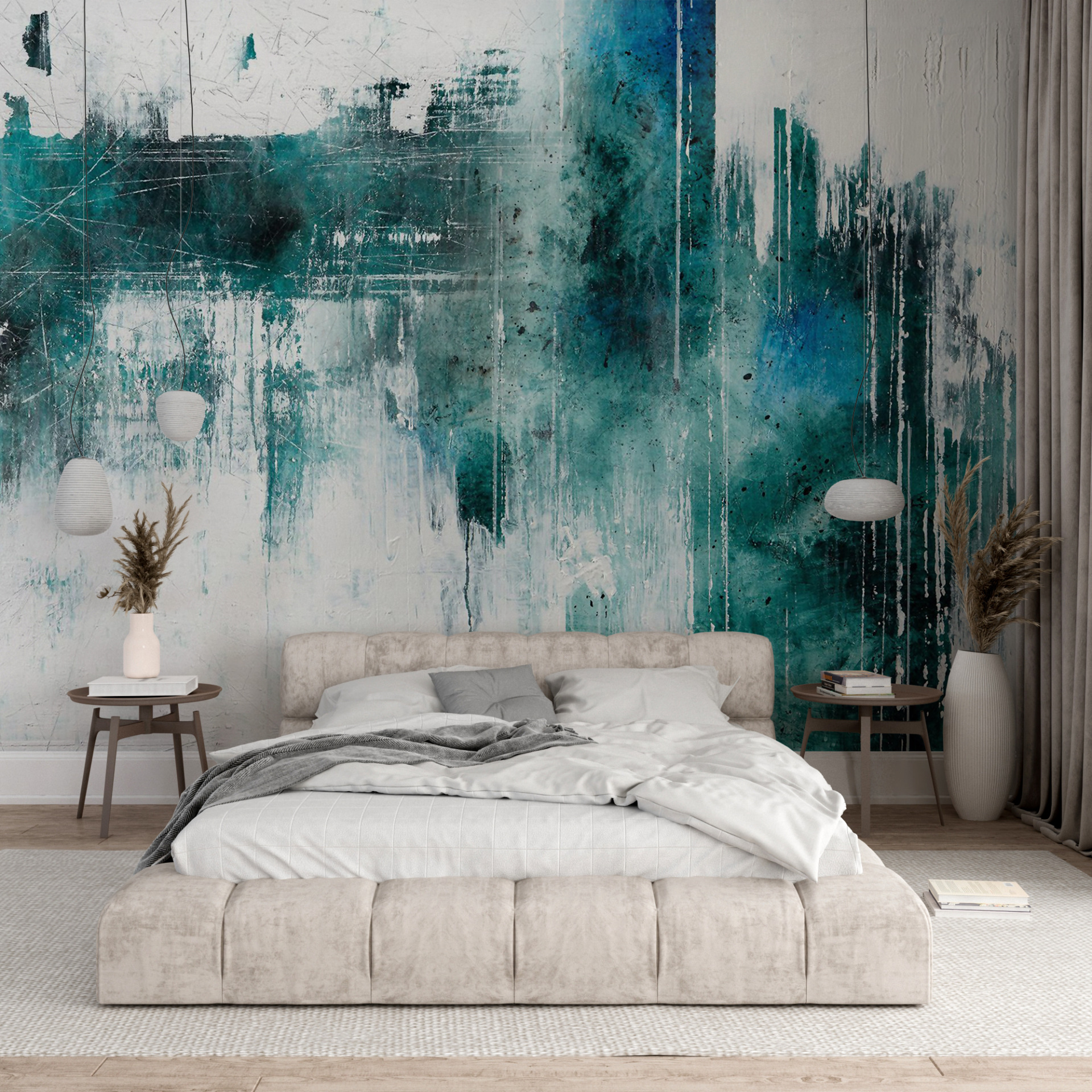 Fototapete blaue Ecke