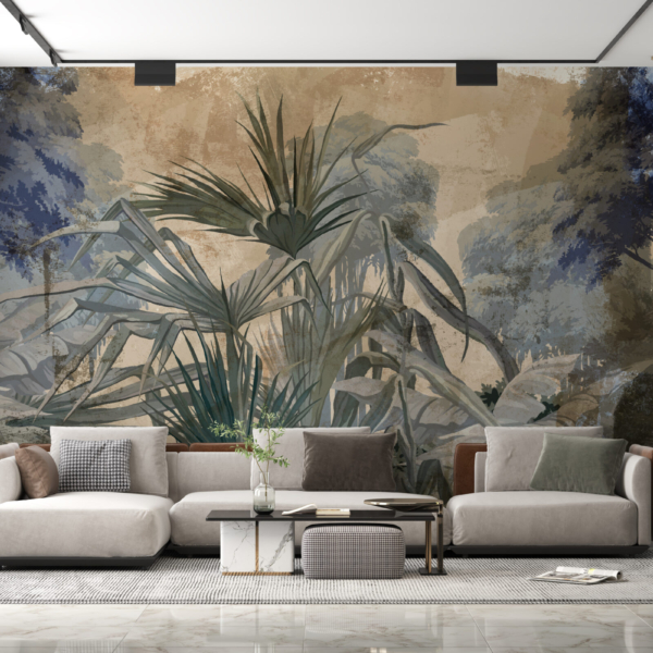 Fototapete Blauer Baum in den Tropen