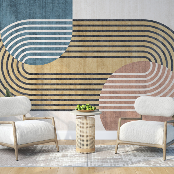 Wandmalerei Oval und Kreis