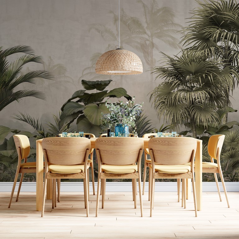 Fototapete Tropische Pflanzen Federn