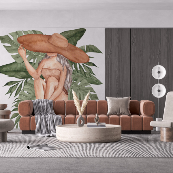 Wandmalerei unter dem Hut