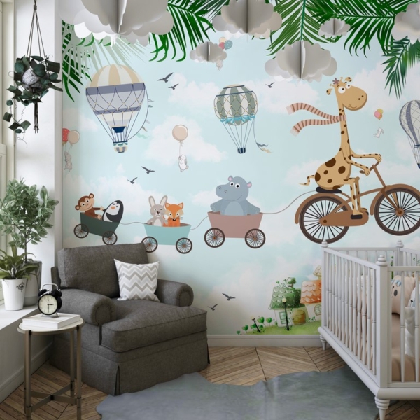 Kinder-Wandbild „Sky Train