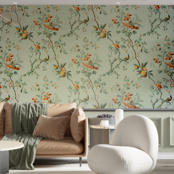 Fototapete Orange Blumen