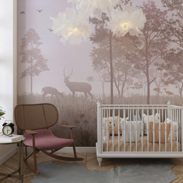 Fototapete Morgen im Wald