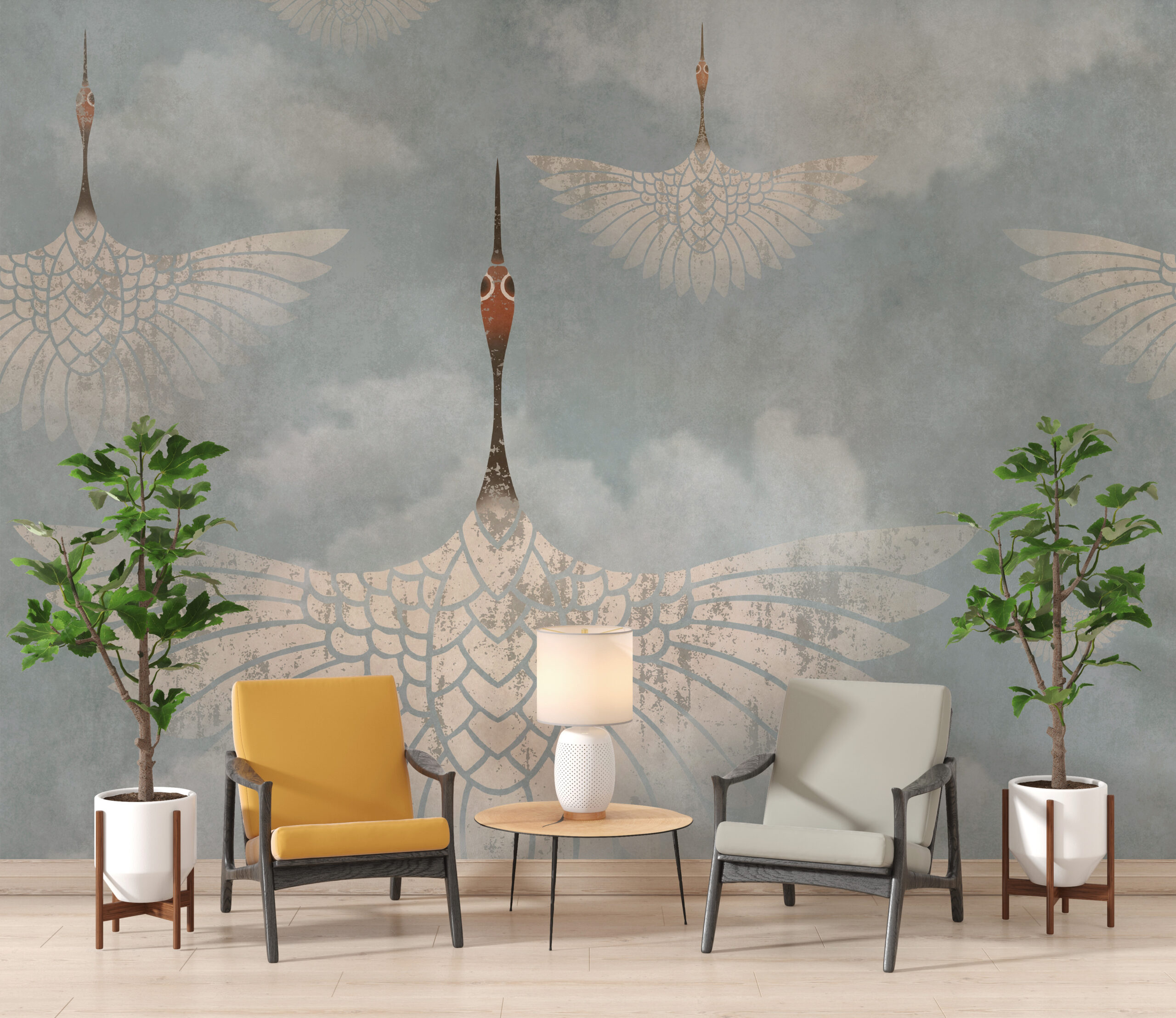 Fototapete Vögel im Flug