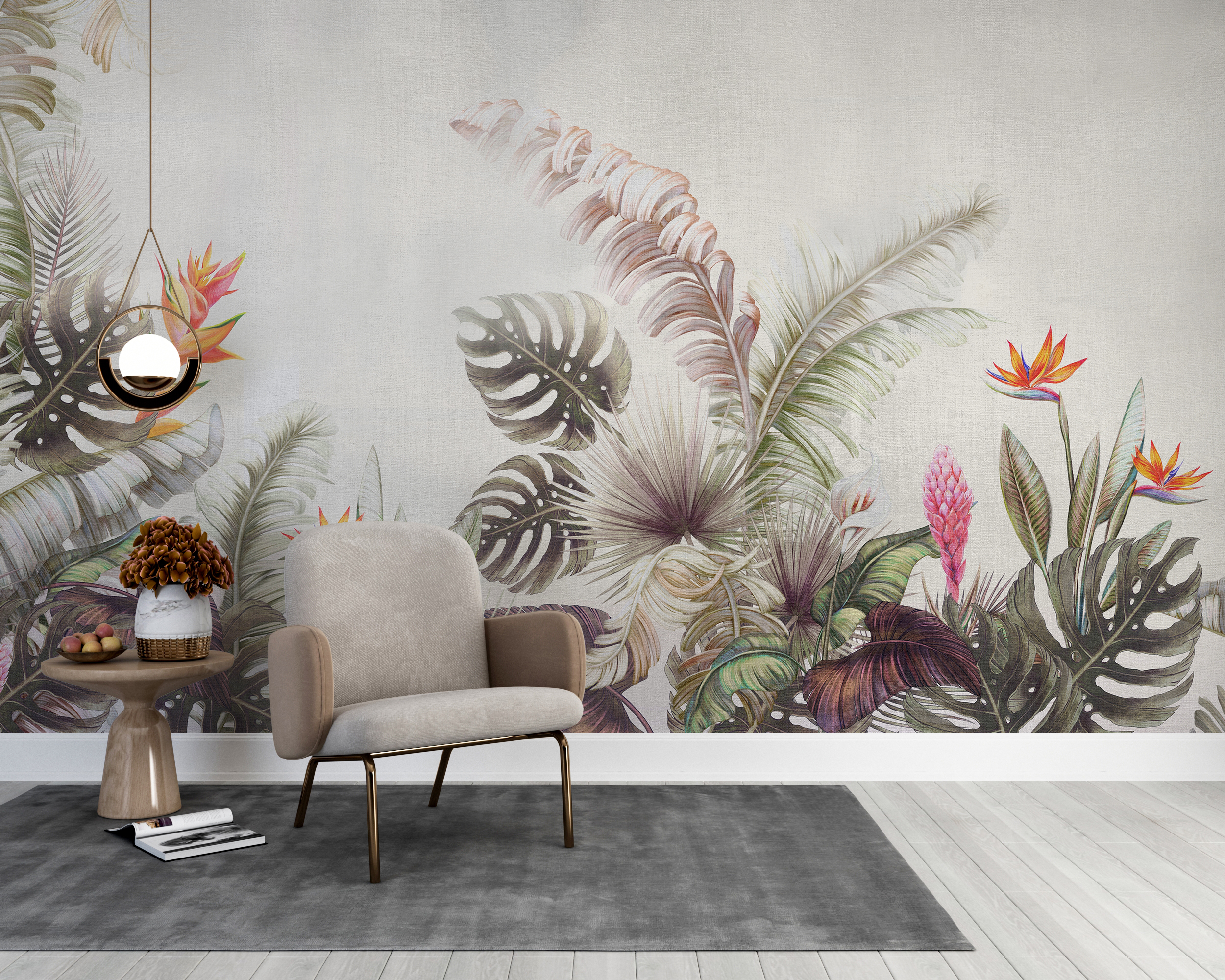 Wandgemälde Garten Eden