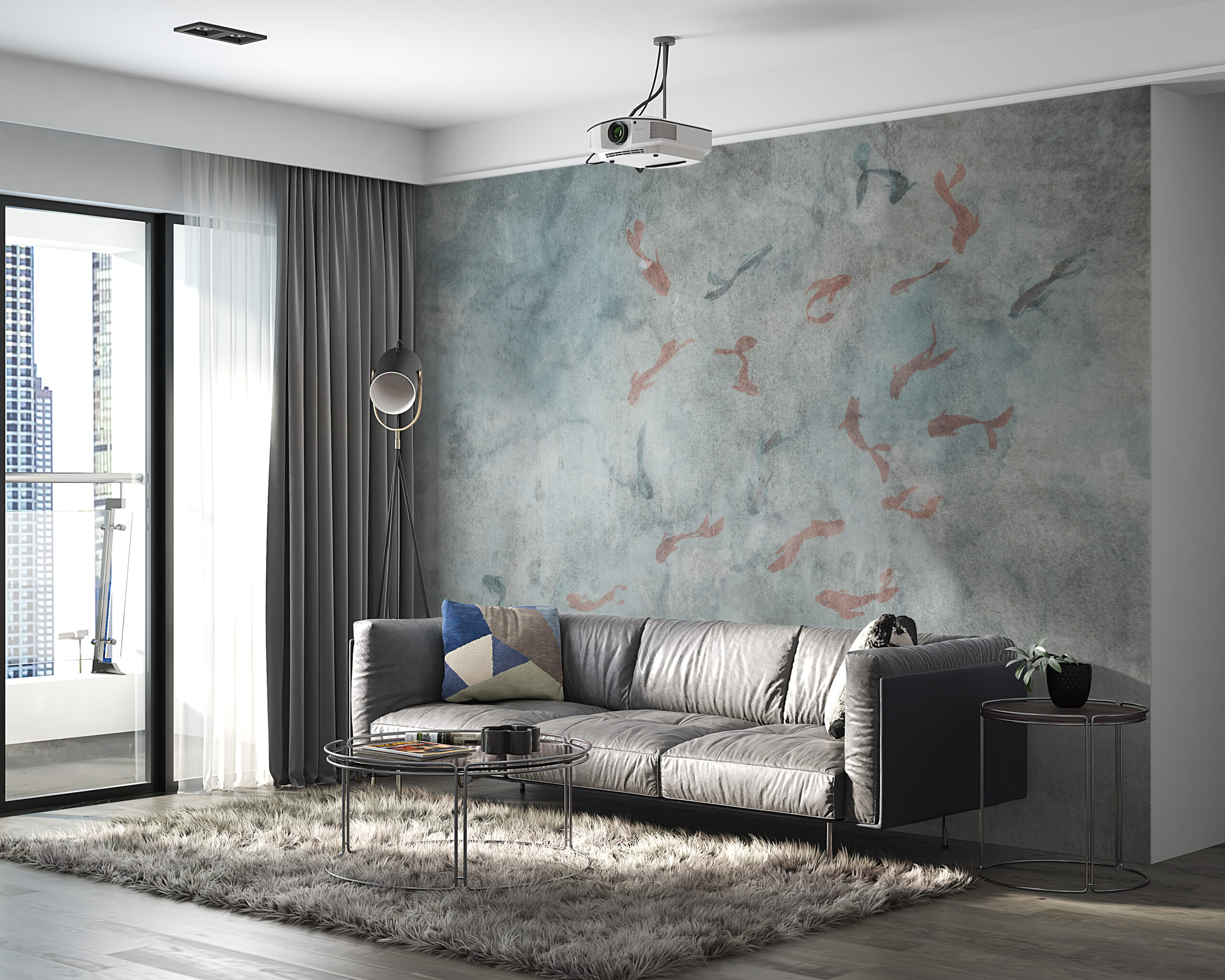 Fototapete mit Fischen im Ozean