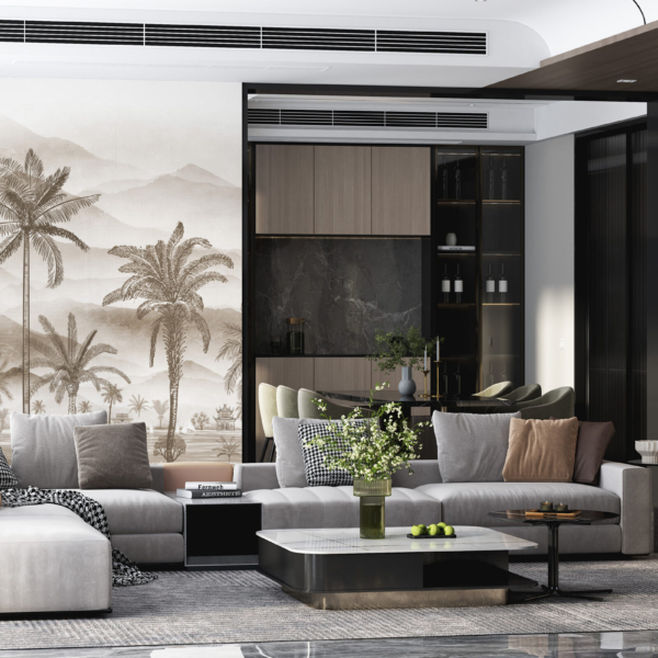 Wandmalerei Exotische Zeichnung