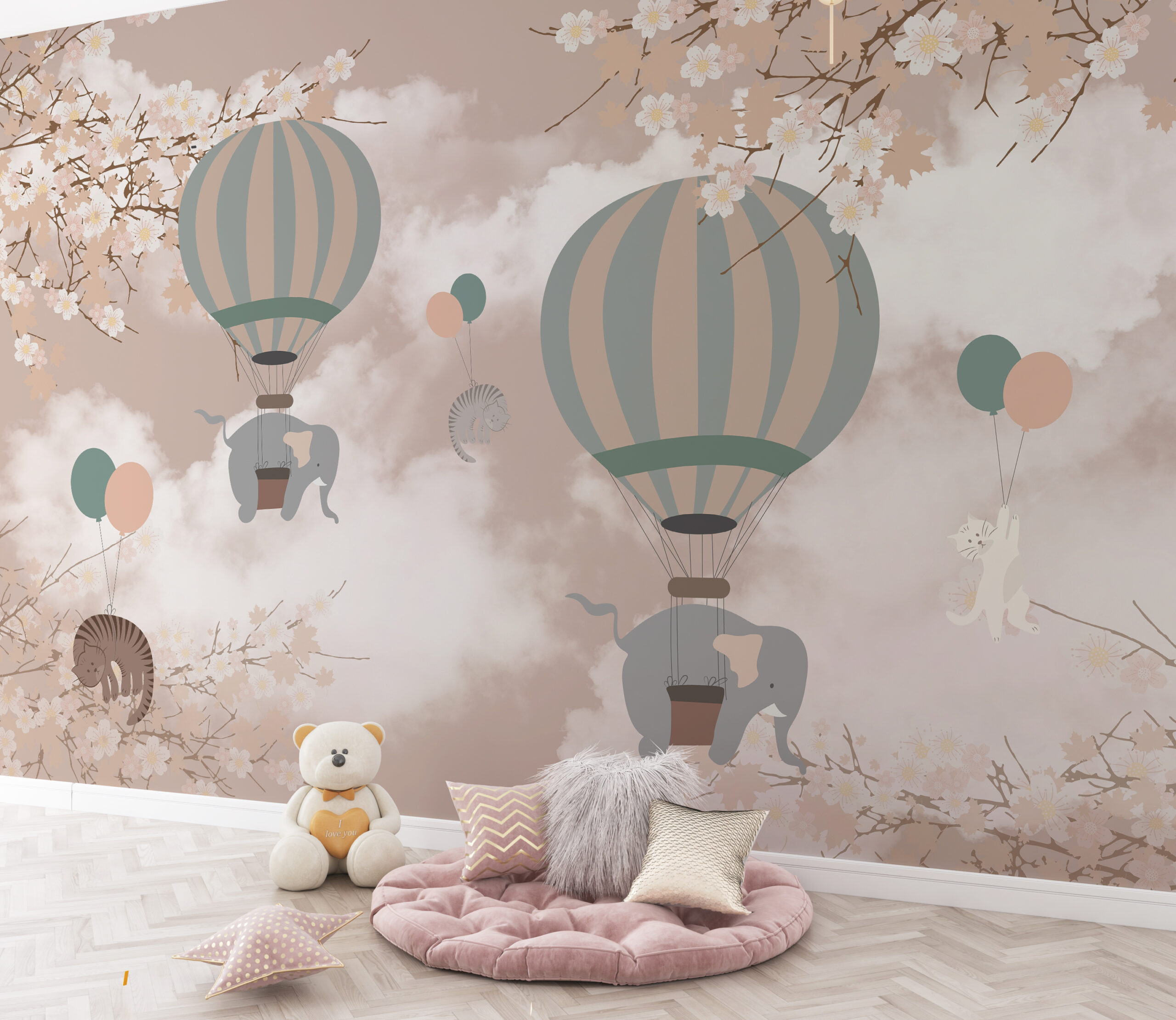 Fototapete Elefantenflug