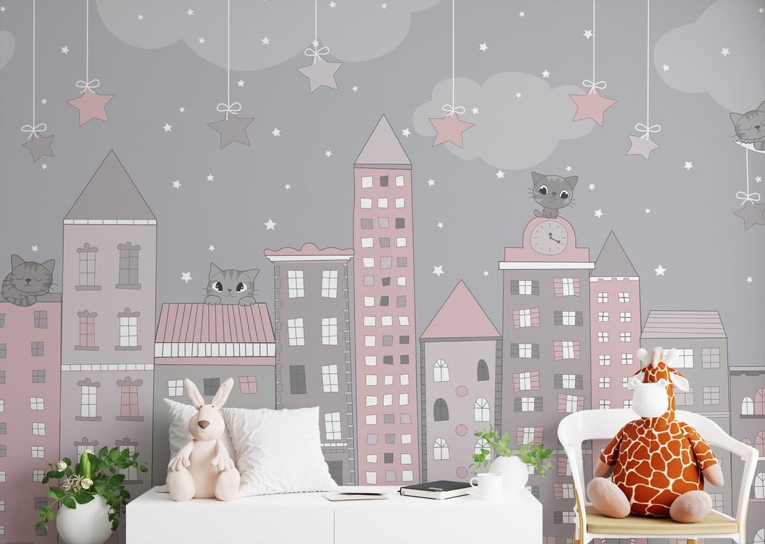 Fototapete Schlafende Stadt für Baby
