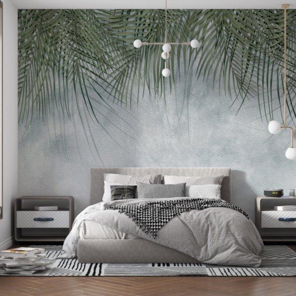 Fototapete Fließende Palmblätter