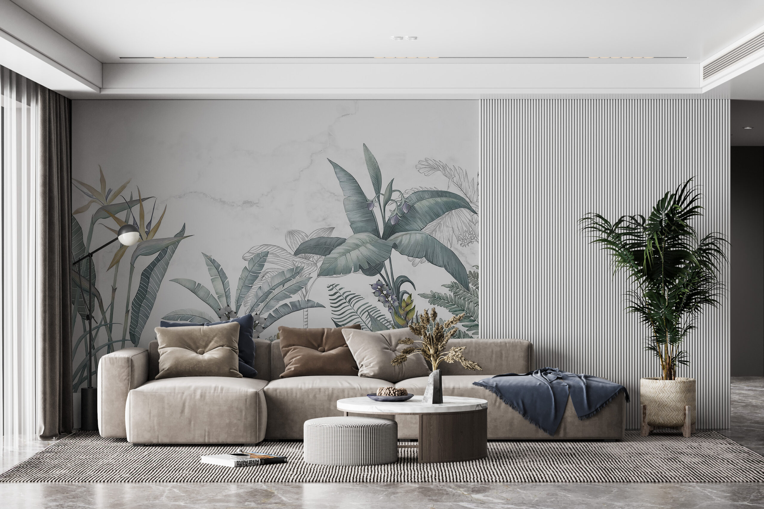 Wandbild Strelitz ohne Farbe