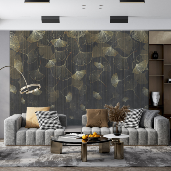 Wandmalerei Tanz der goldenen Blätter