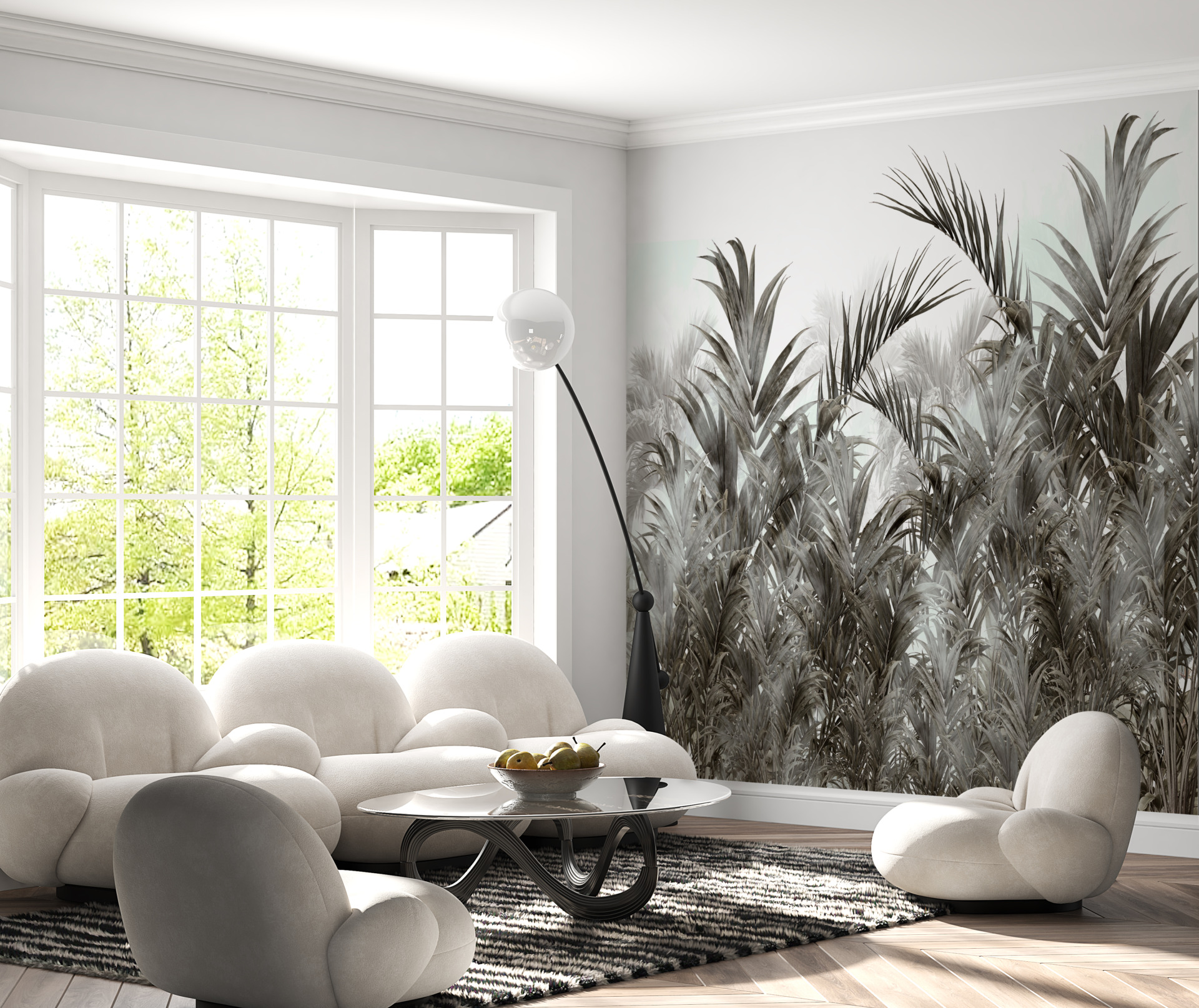 Fototapete Tropen ohne Farbe