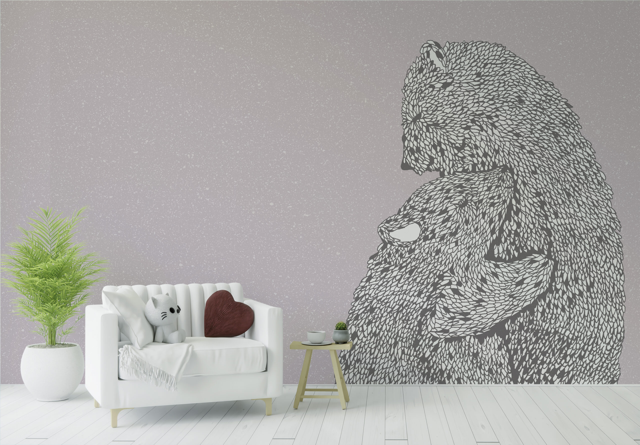 Fototapete Umarmung des Bären