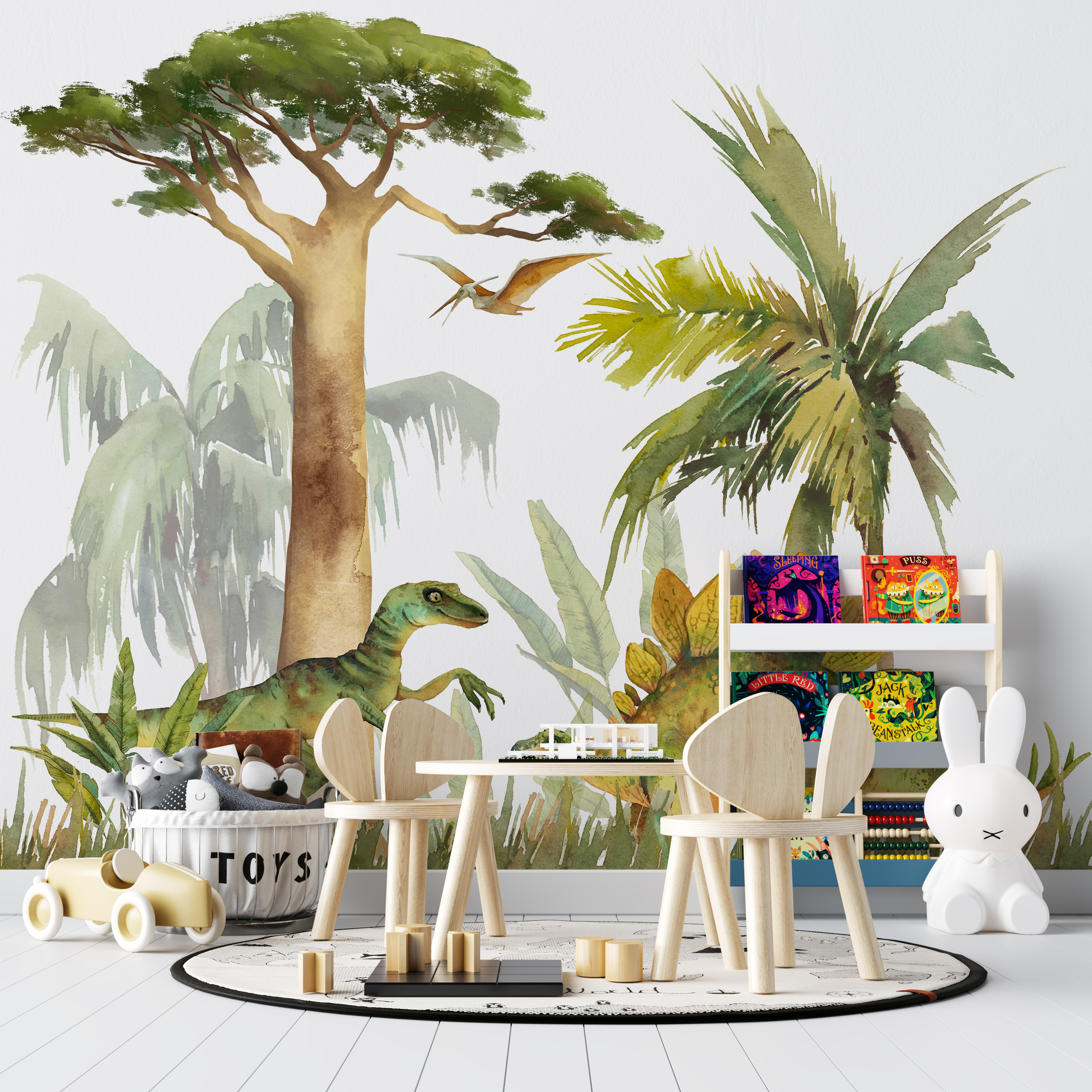 Fototapete Happy Dinosaurier