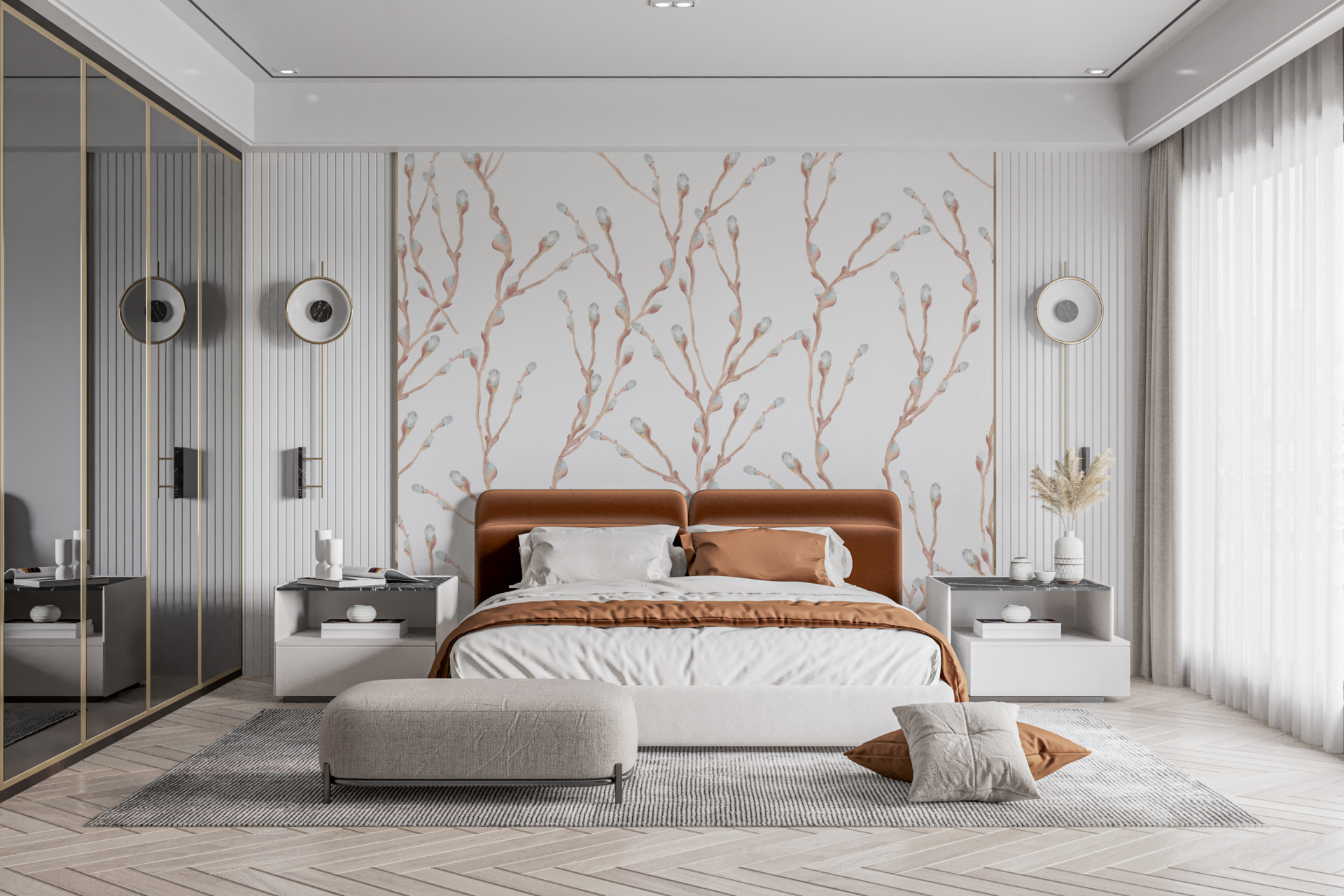 Frühlingsmotiv Wandbild Bazi