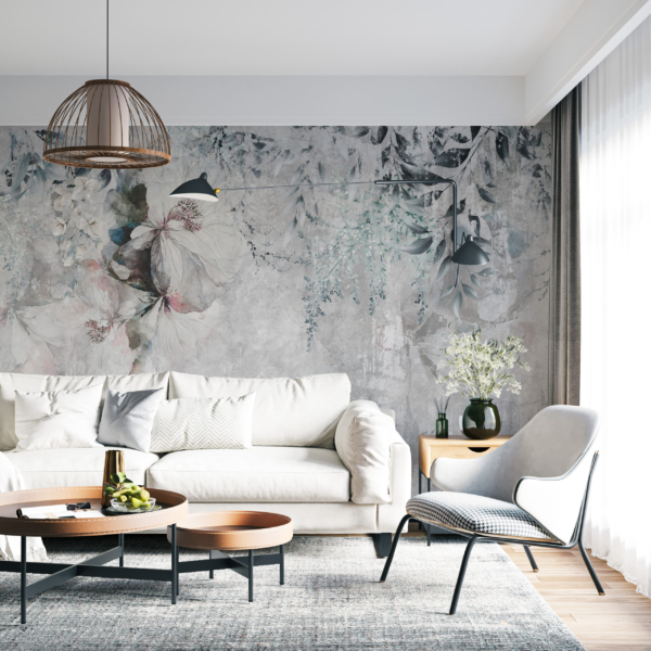 Fototapete Gemalte Blume