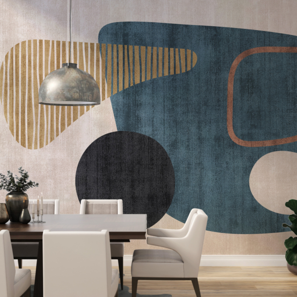 Wandmalerei Abgerundete Formen