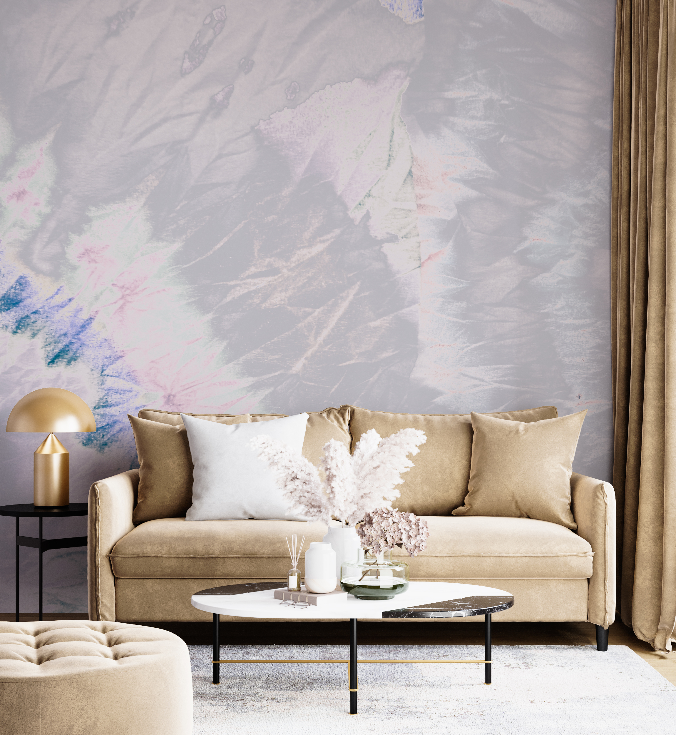 Fototapete Zerknitterte Abstraktion