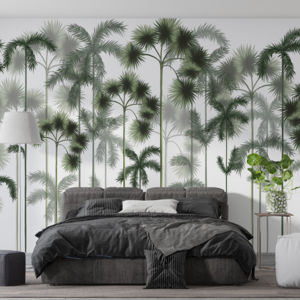 Fototapete Grüner Palmenwald
