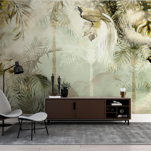 Fototapete Goldener Dschungel