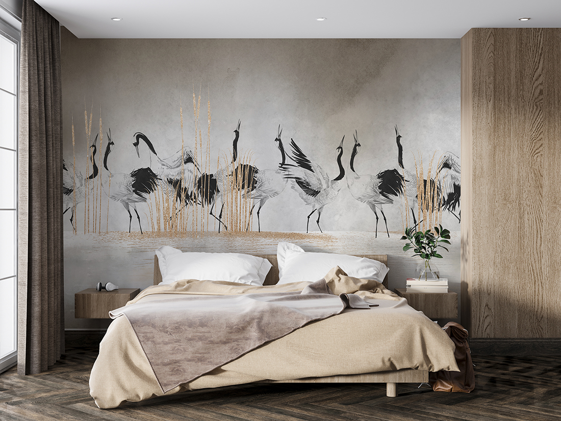 Wandmalerei Blätter Fans – Bild 6