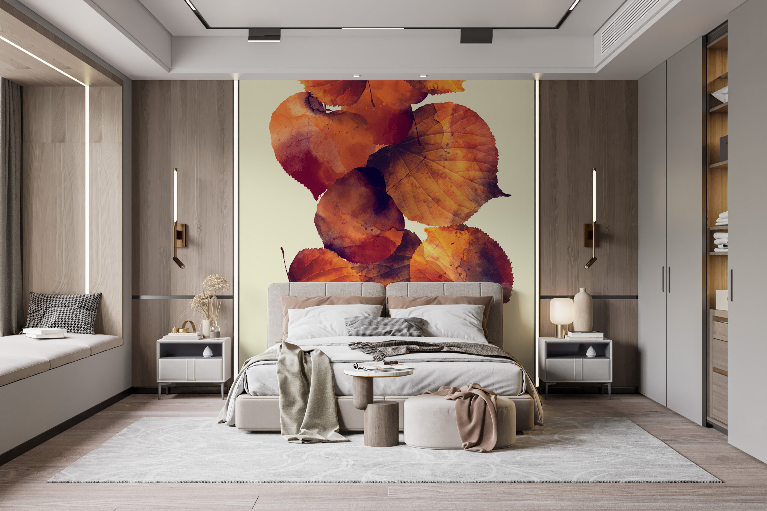 Herbstblätter Tapete