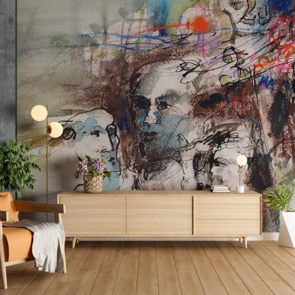 Fototapete Gesichter Abstrakt