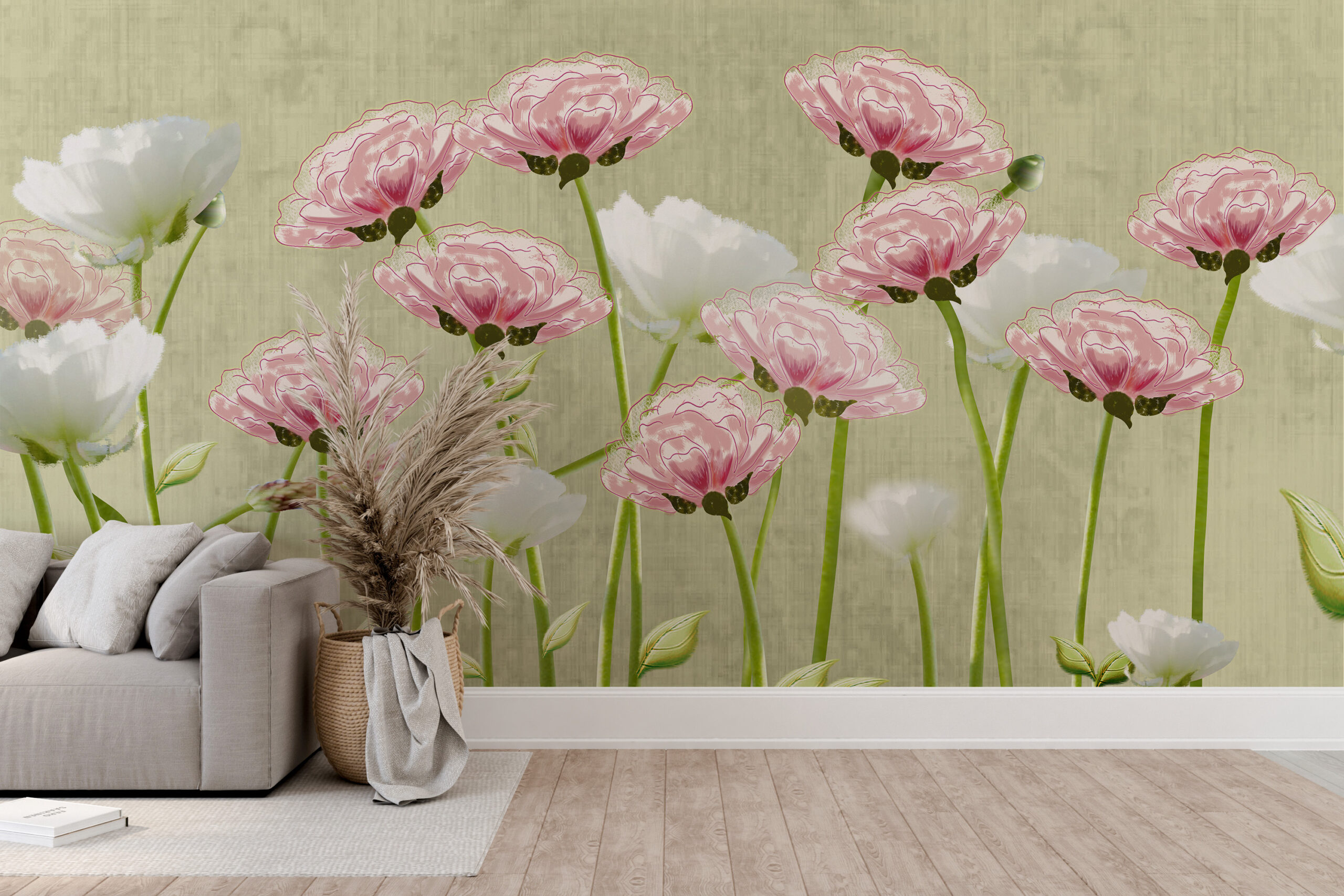 Hintergrundbild Blumenwiese