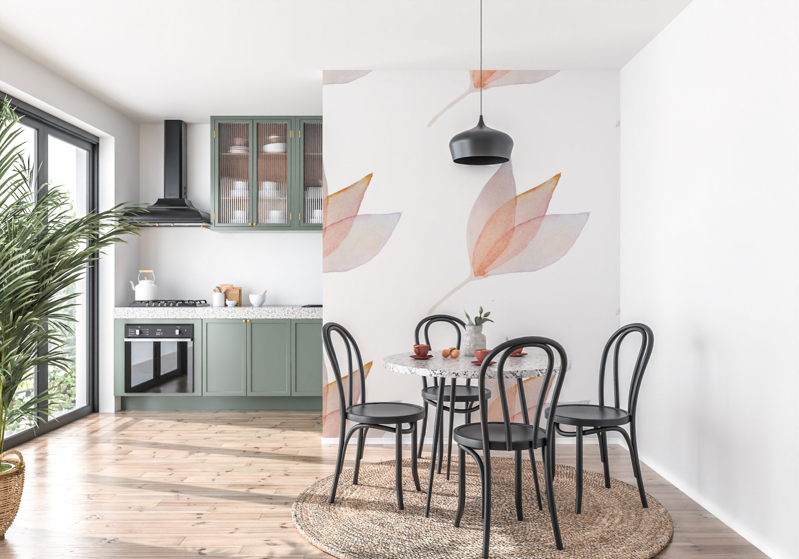 Fototapete Lilien in Weiß