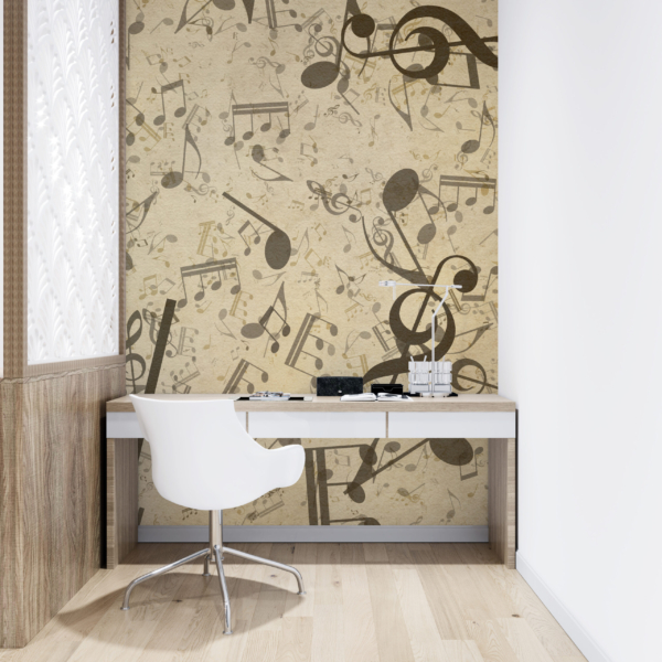 Wandgemälde aus Notizen