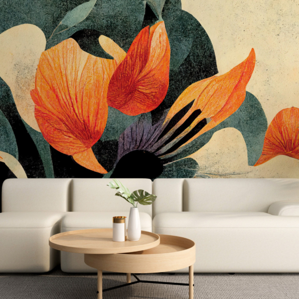 Fototapete Abstrakte Blumen