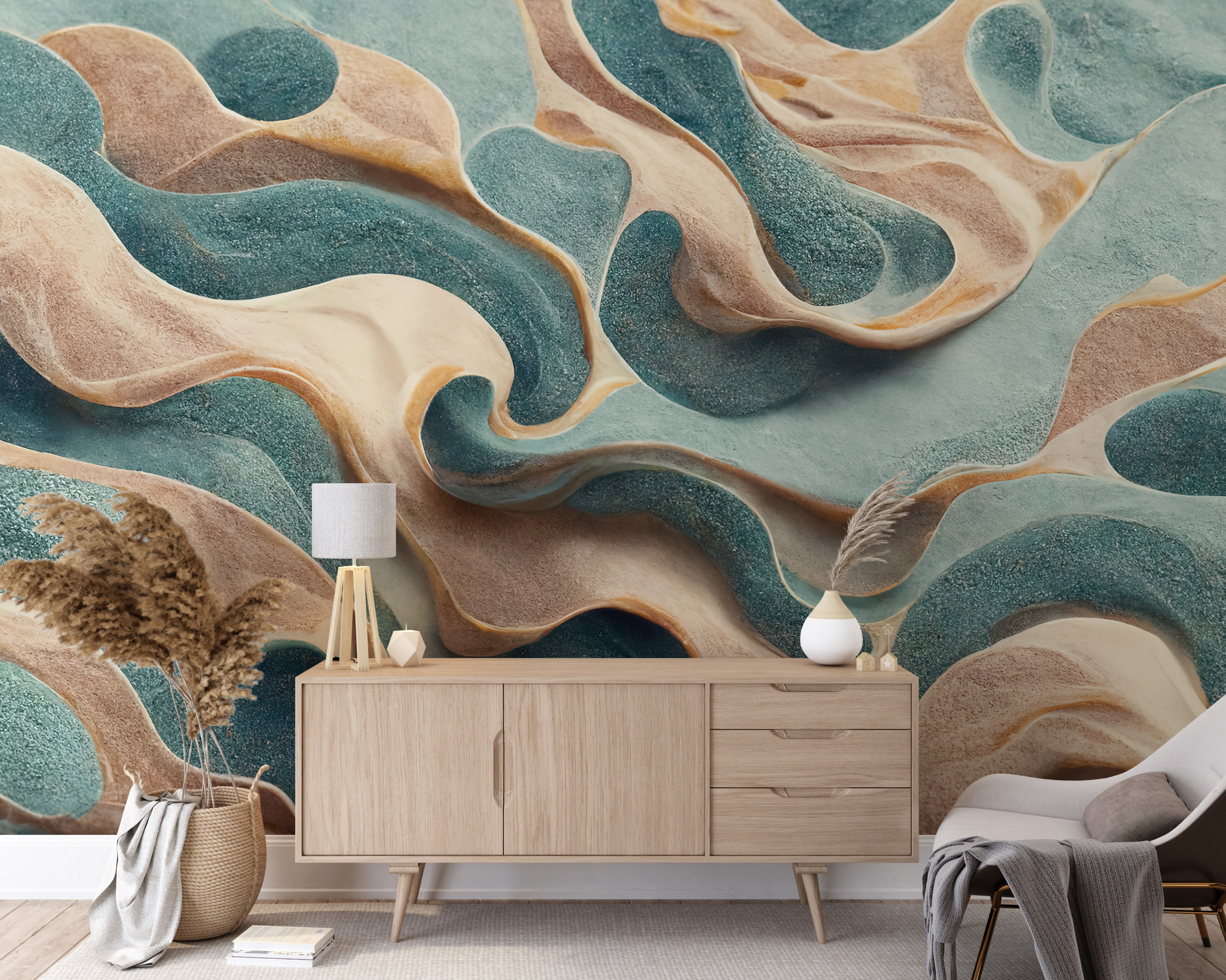 Fototapete Golden Waves