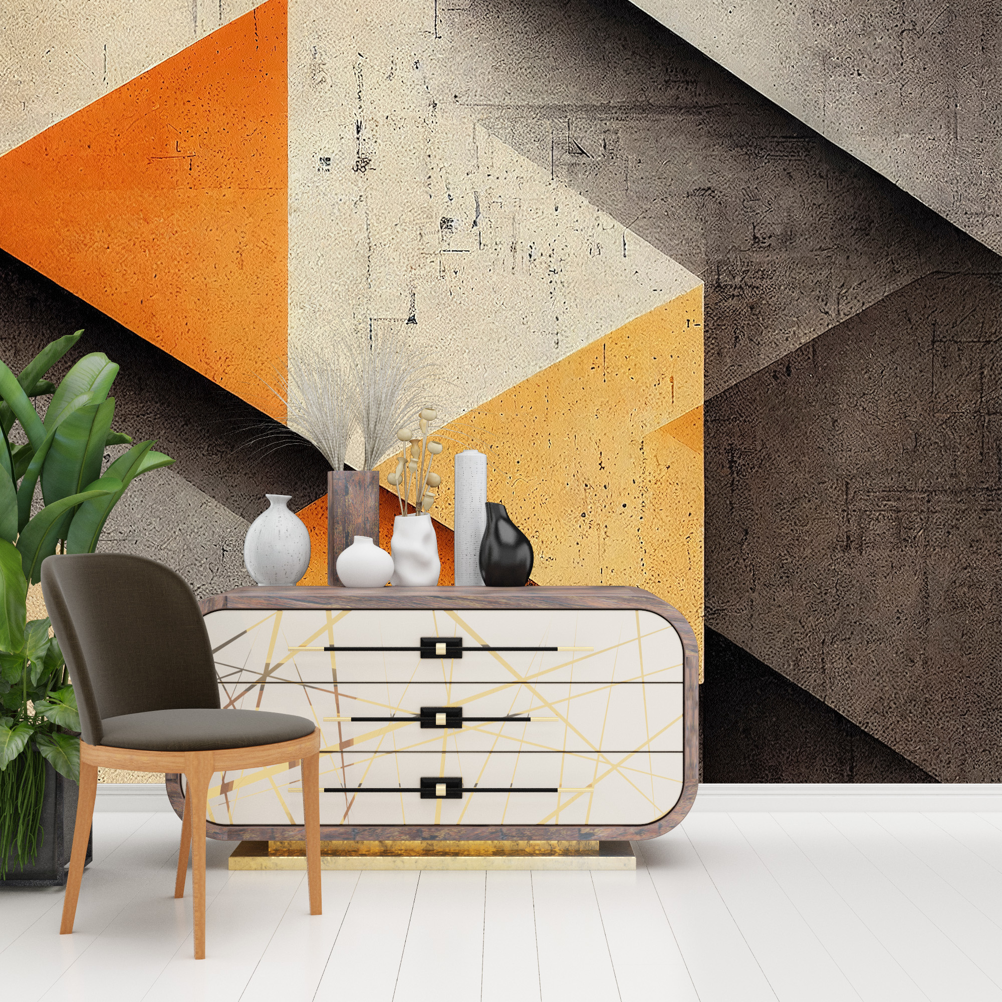 Geometrische Muster Tapete