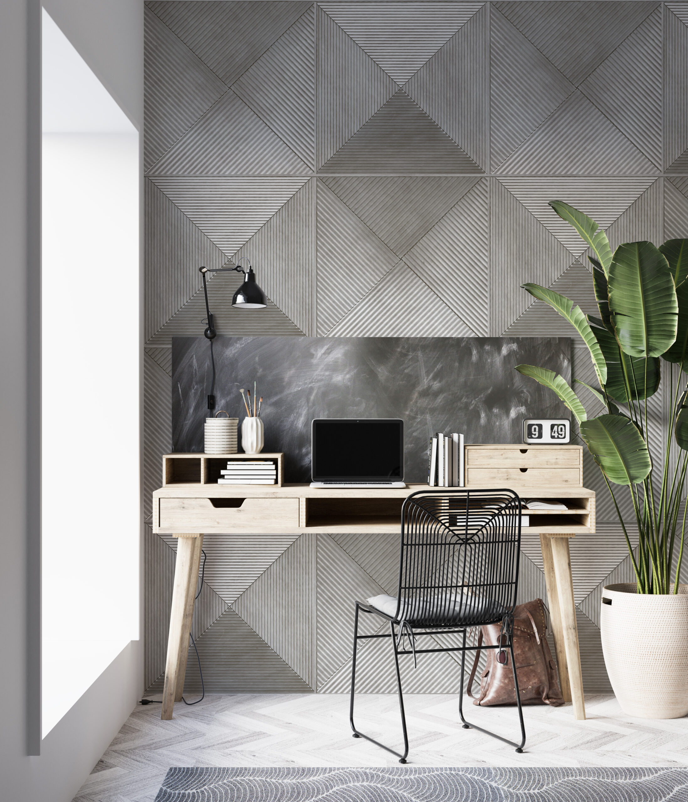 Fototapete Grau Geometrie