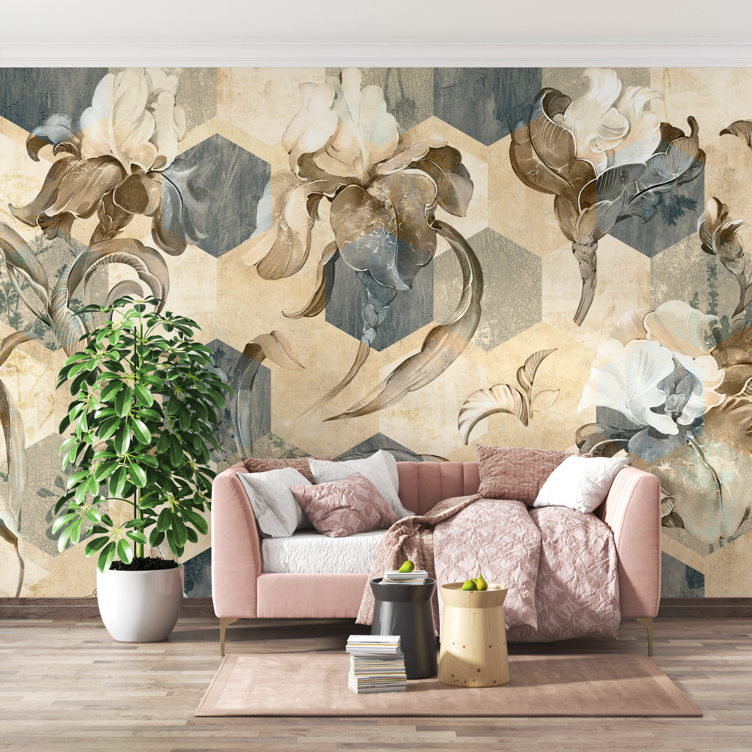 Fototapete Elegantes florales Muster