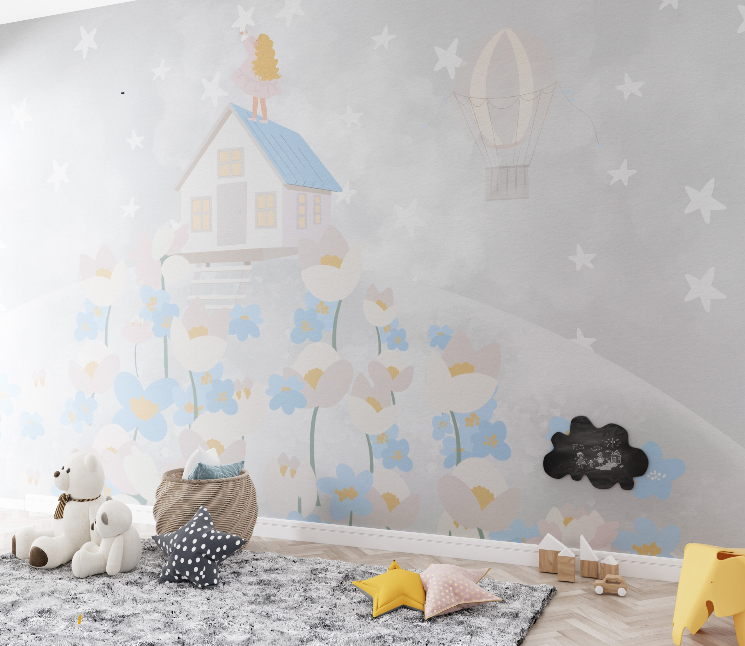 Wandbild Planet House