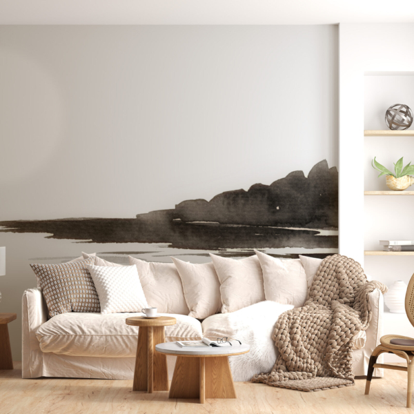 Fototapete Sonne am See