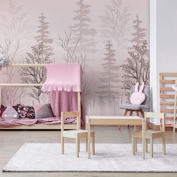 Fototapeten Nebelwald